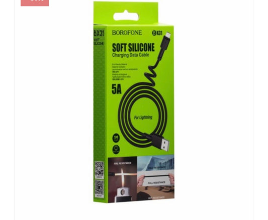 Soft Silicone Charging data Cable for iPhone